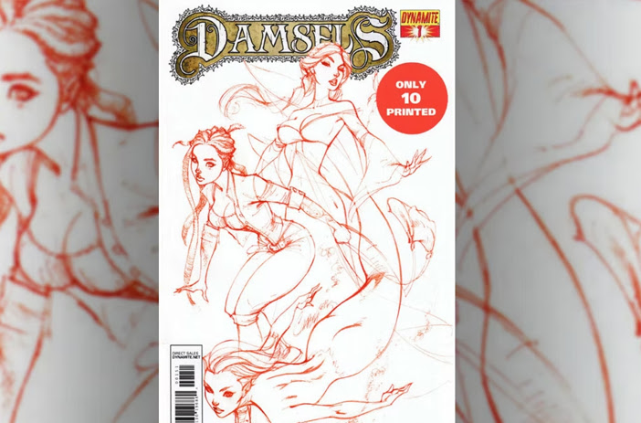 Rare low print run comic book covers