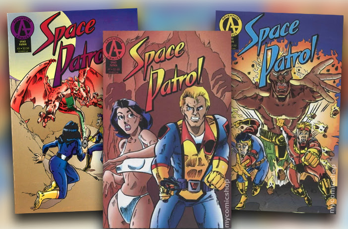 Vintage Space Patrol comic book cover