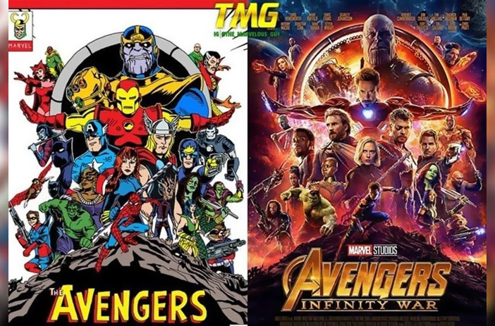 Comic book adapted into film or TV