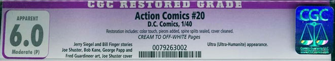 CGC graded comic book in sealed case