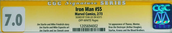 CGC graded comic book in protective slab