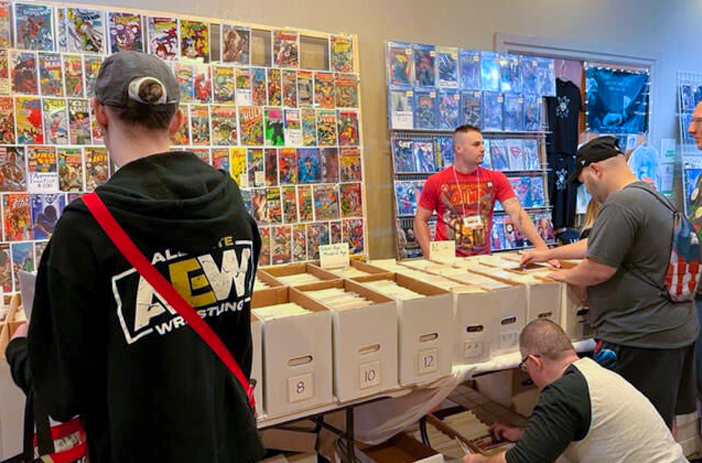 A Convention Comic Book Vendor