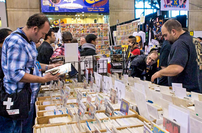 A Convention Comic Book Vendor