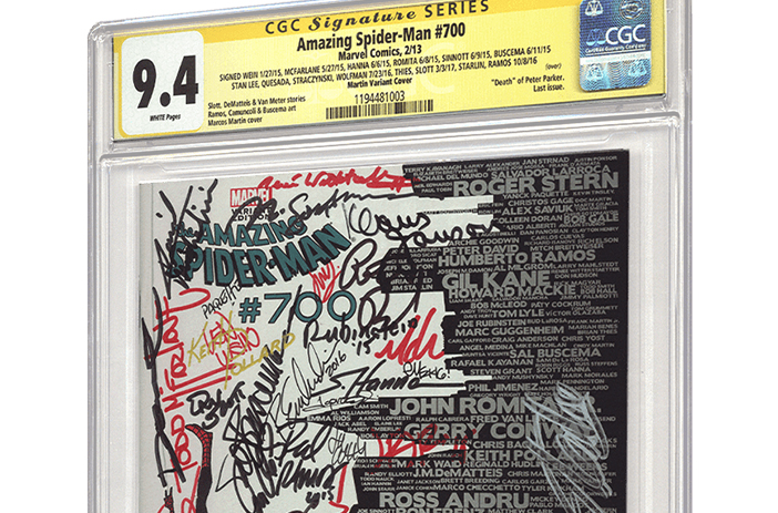 A Signed and Graded Comic