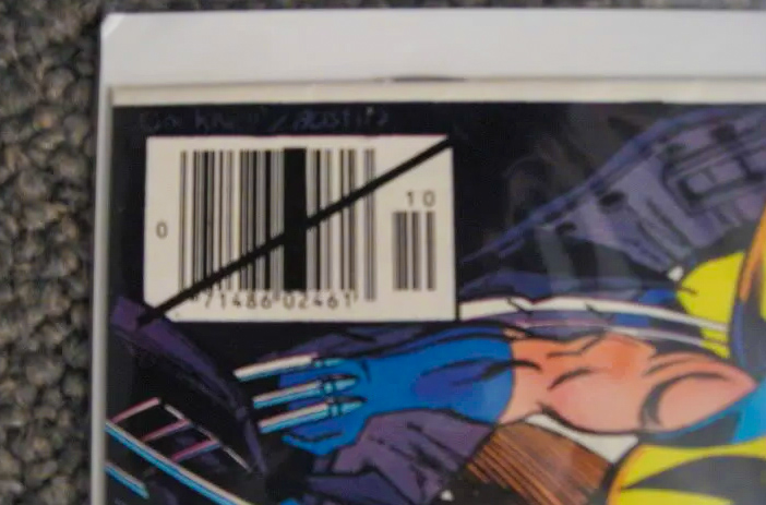 An Obscured Comic Bar Code