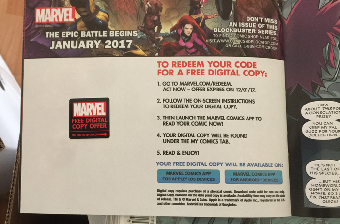 Comic Book Sticker Adding Value