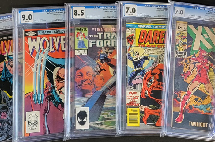 Slabbed and Graded Comic Books