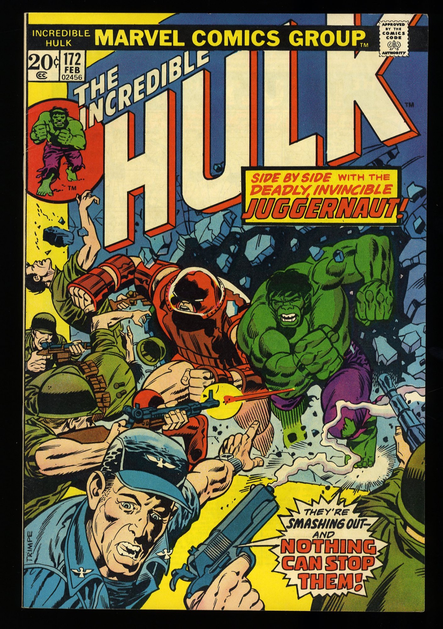 Image: Incredible Hulk #172 NM- 9.2 Origin of Juggernaut! Hulk!