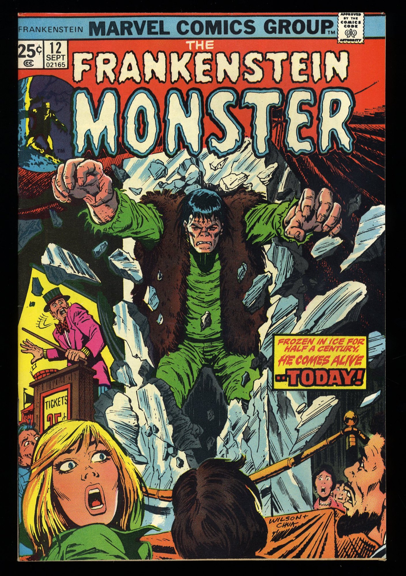 Image: Frankenstein #12 NM 9.4 Cold and Lasting Tomb! Ron Wilson Cover!