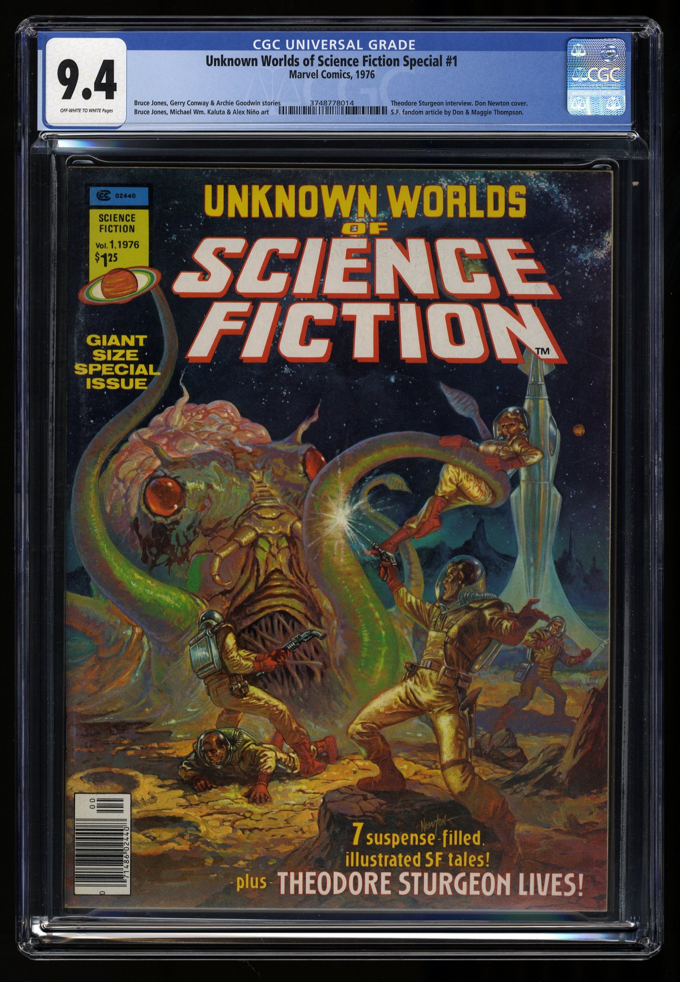 Image: Unknown Worlds of Science Fiction Special #1 CGC NM 9.4 Off White to White