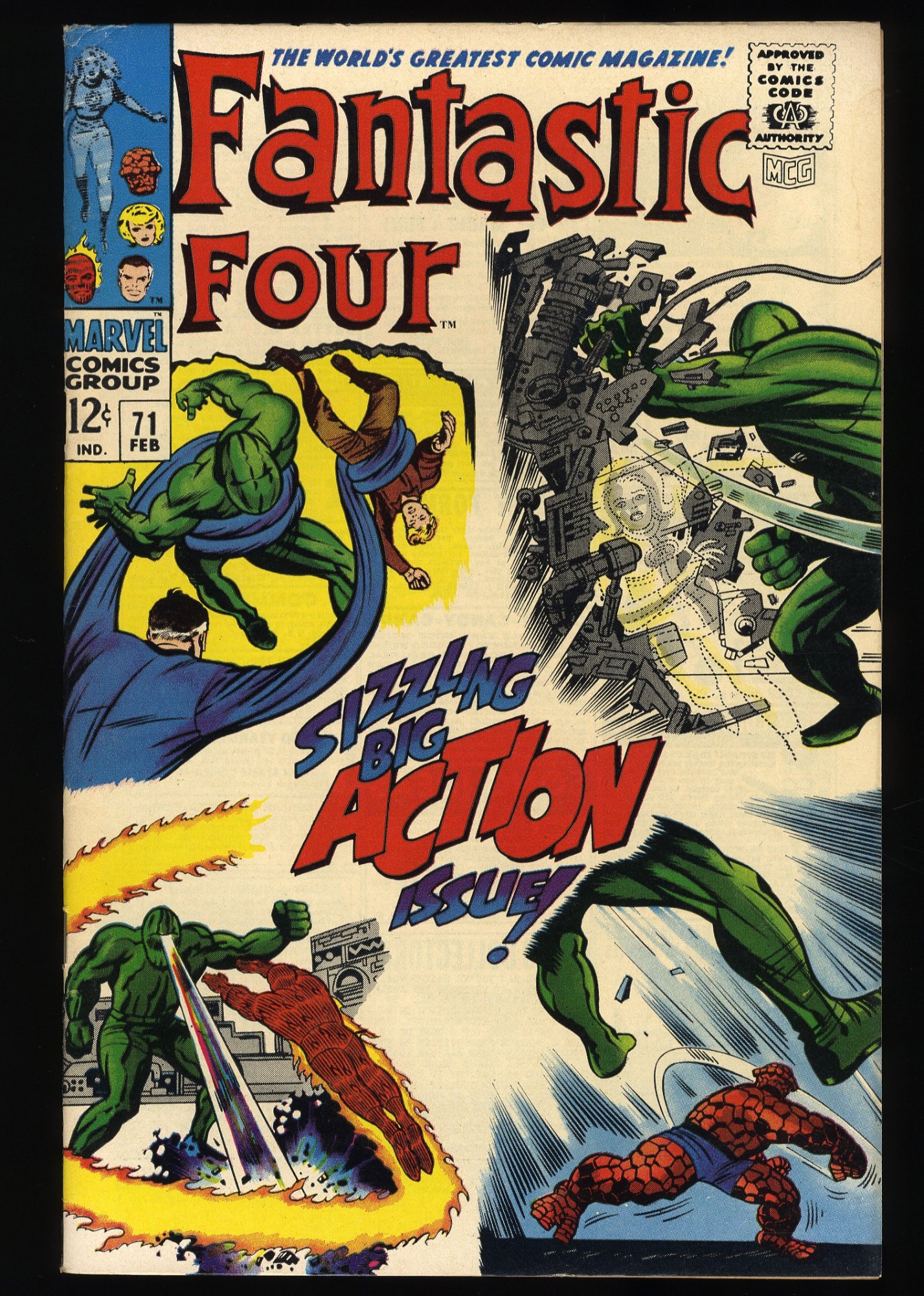 Image: Fantastic Four #71 FN/VF 7.0 Jack Kirby Art! Stan Lee Script!
