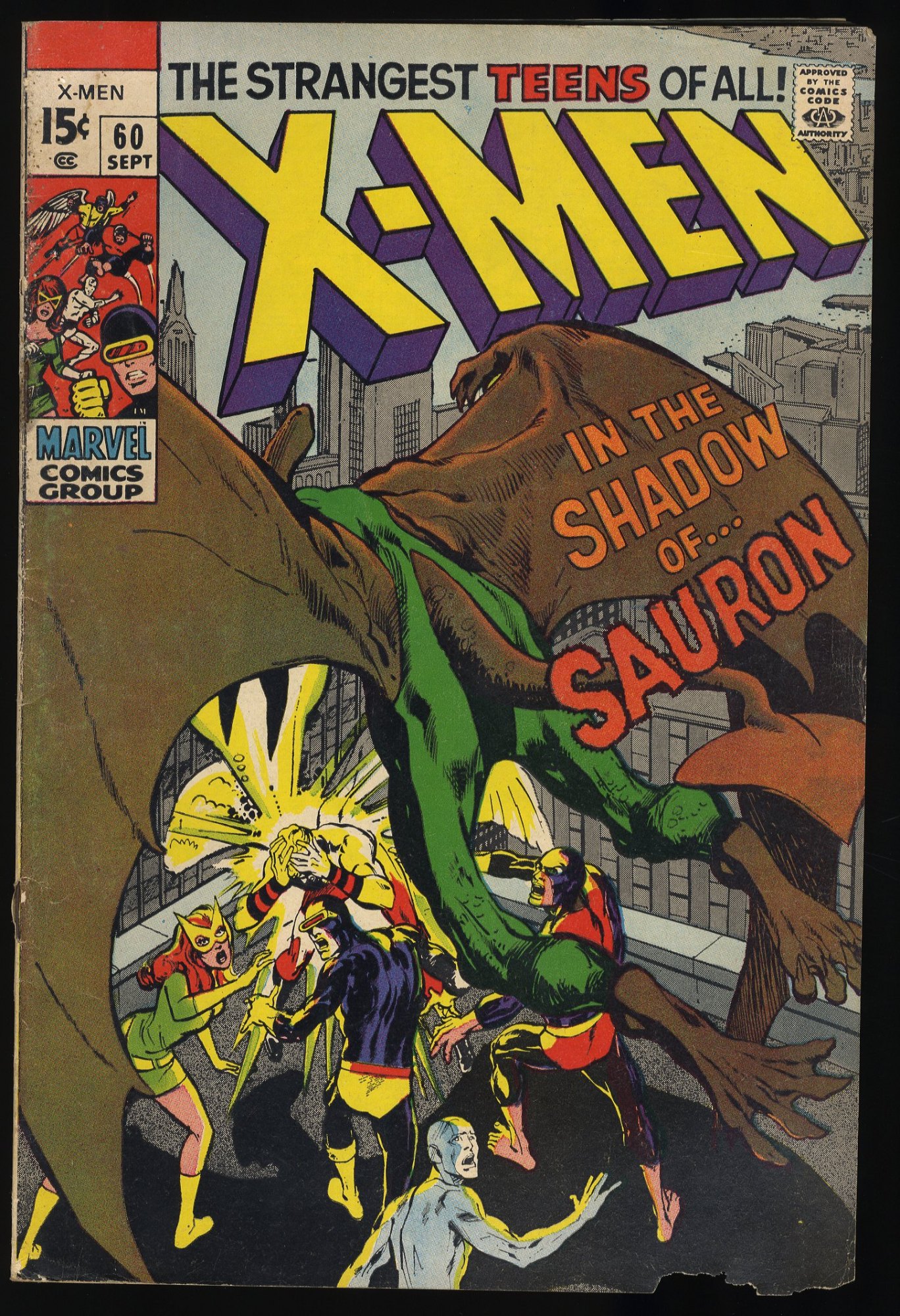 Image: X-Men #60 VG- 3.5 1st Appearance of Sauron! Neal Adams Art!!