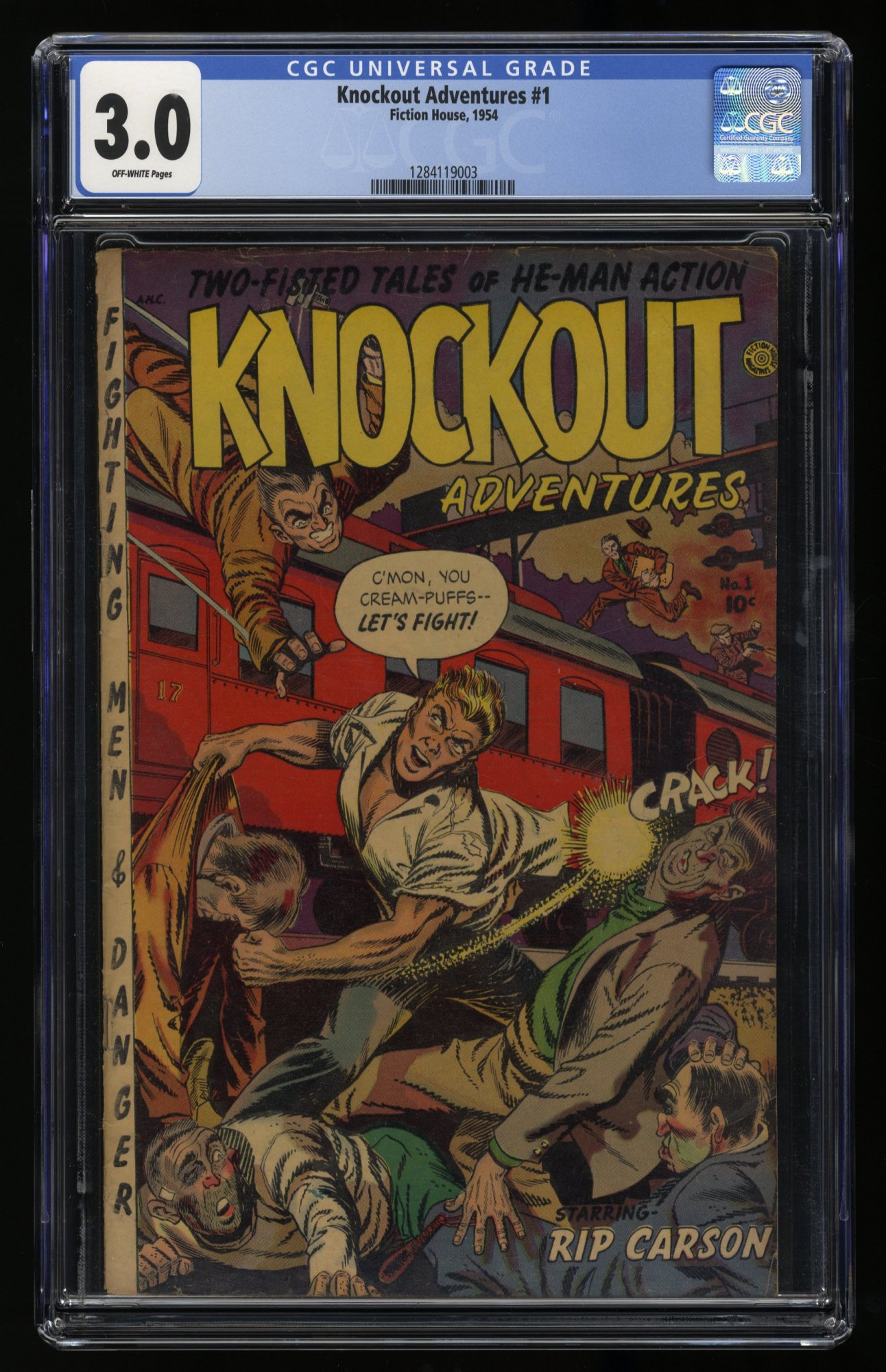 Image: Knockout Adventures #1 CGC GD/VG 3.0 Off White