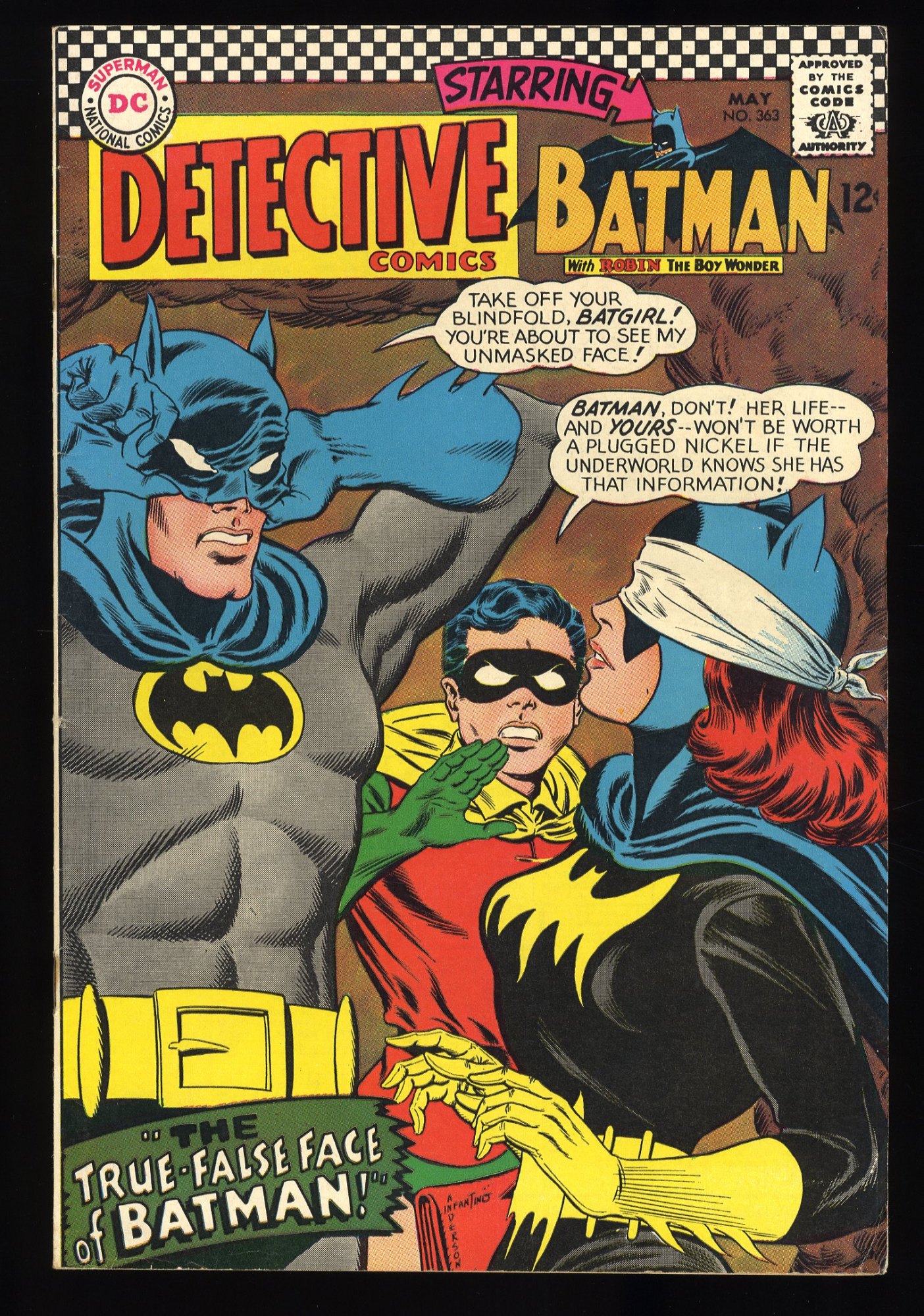Image: Detective Comics (1937) #363 VF- 7.5 2nd App Batgirl!  Infantino/Anderson Cover!