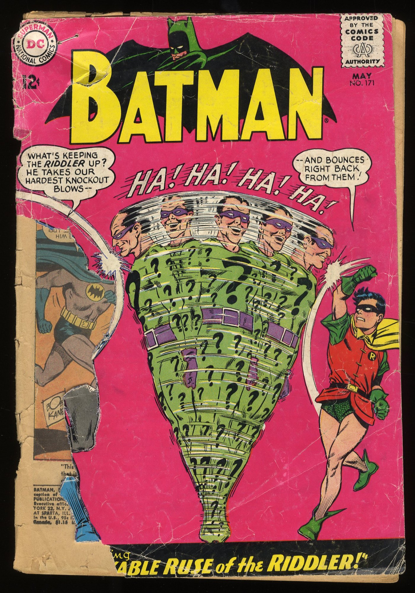 Batman #171 Inc 0.3 See Description 1st Silver Age Riddler Appearance! 