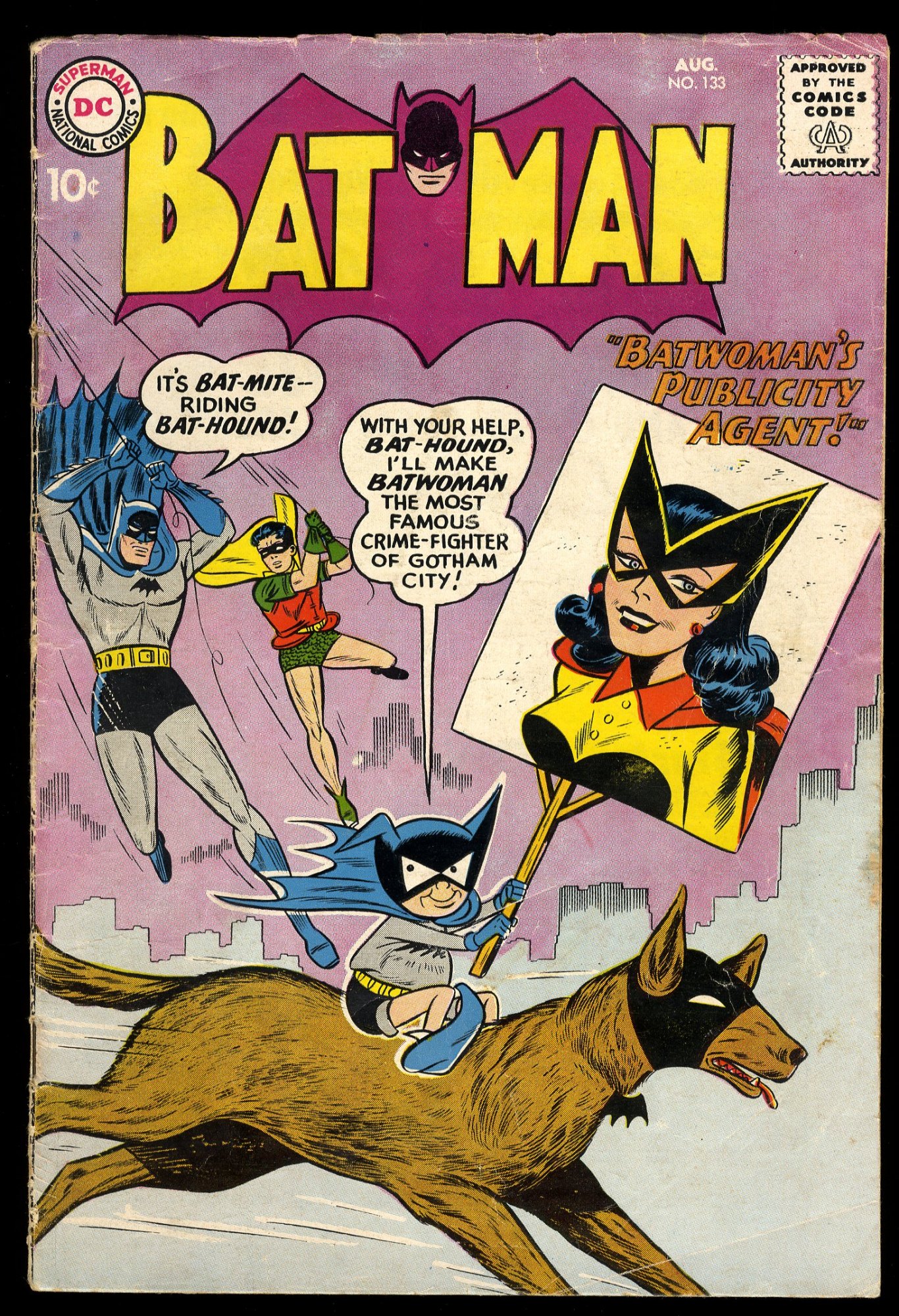 Batman #133 VG+ 4.5 1st Appearance Bat-Mite in Batman! Moldoff Cover!