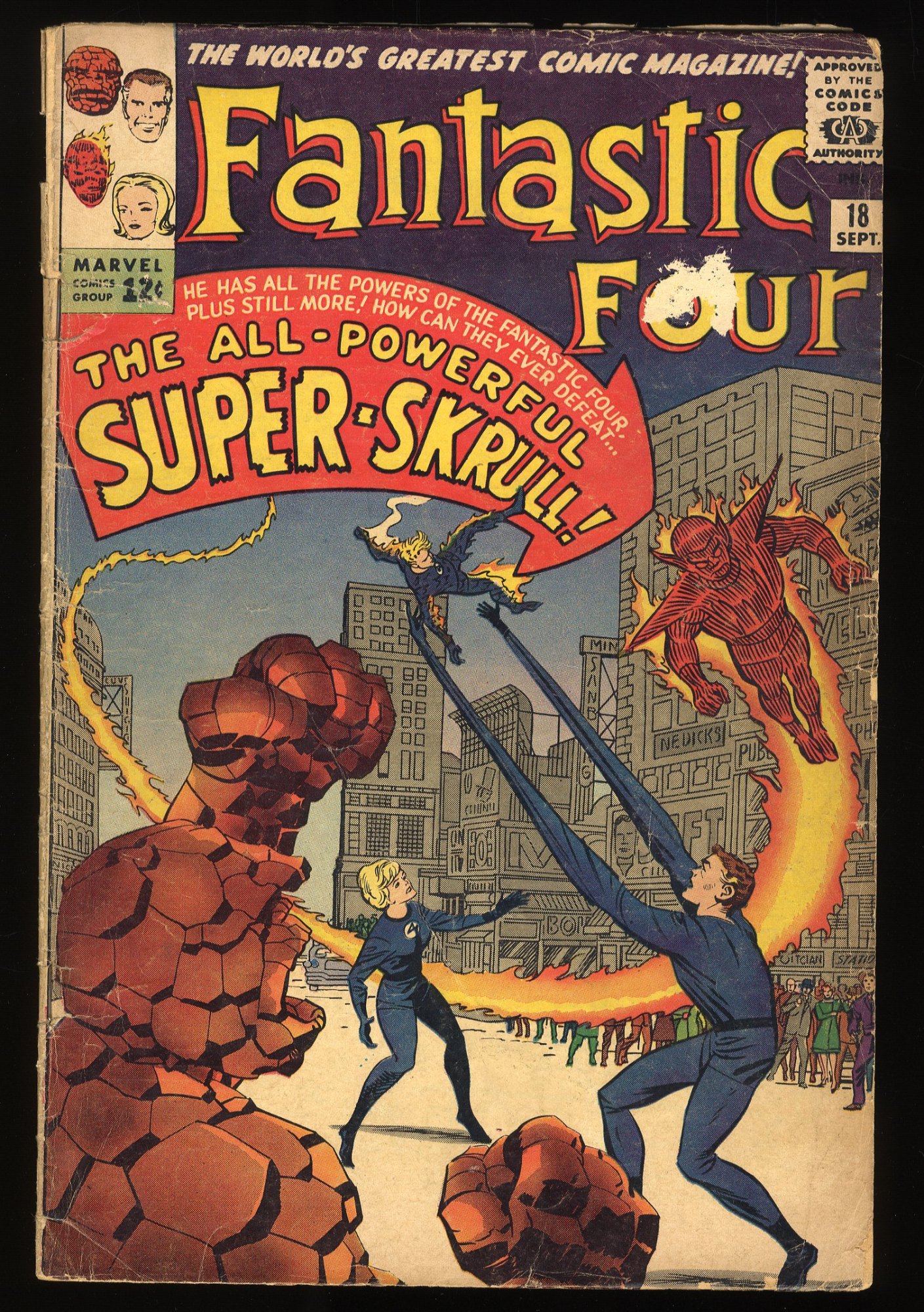 Fantastic Four #18 GD/VG 3.0 1st Appearance of Super Skrull!