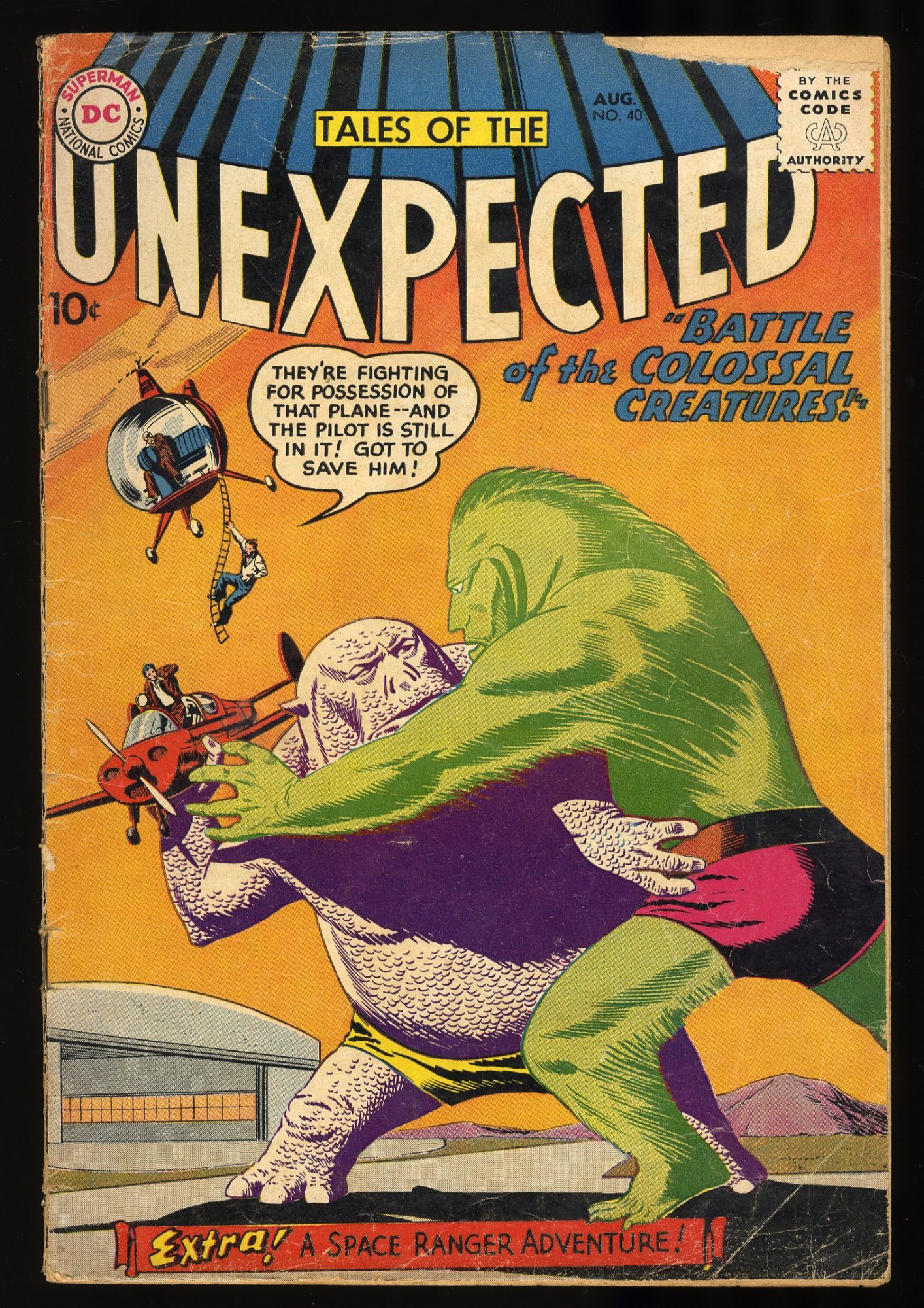 Tales Of The Unexpected #40 GD 2.0 1st Space Ranger in title!