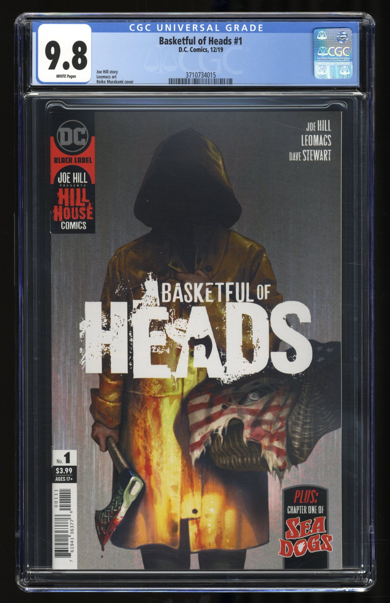 Basketful of Heads #1 CGC NM/M 9.8 White Pages