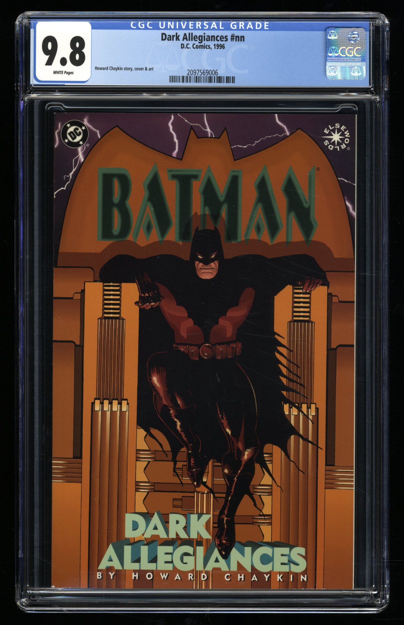Batman: Dark Allegiances #nn CGC NM/M 9.8 White Pages Chaykin Cover and Art!