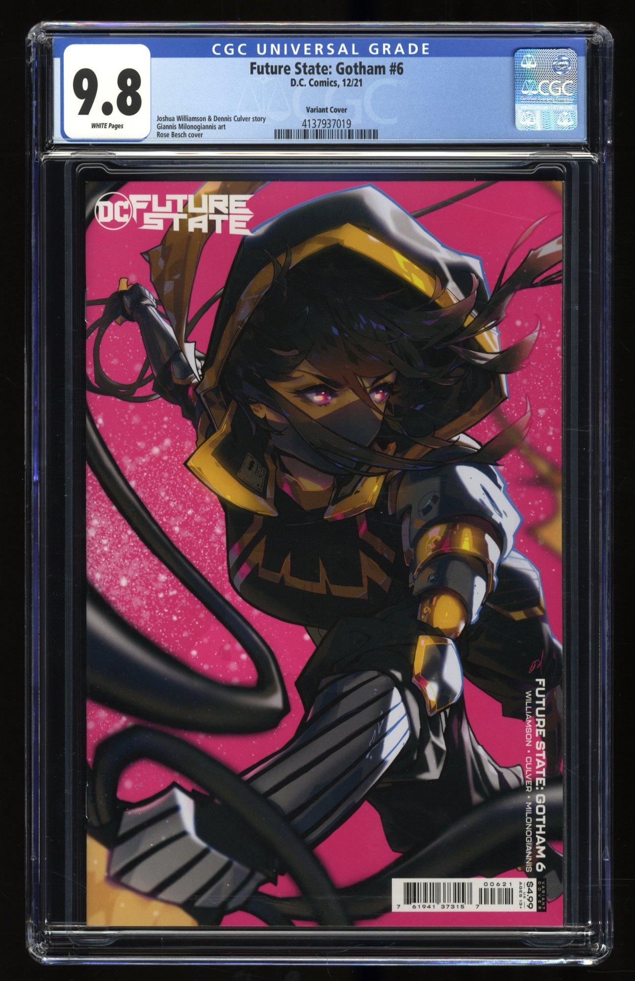 Future State: Gotham #6 CGC NM/M 9.8 White Pages Besch Variant