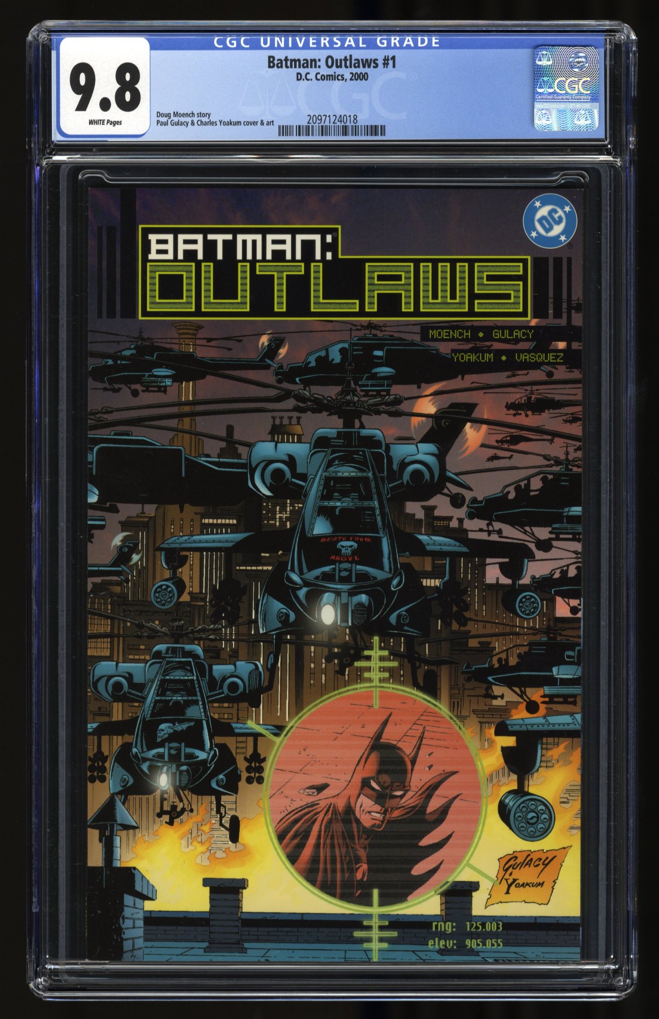 Batman: Outlaws #1 CGC NM/M 9.8 White Pages Gulacy/Yoakum Cover and Art