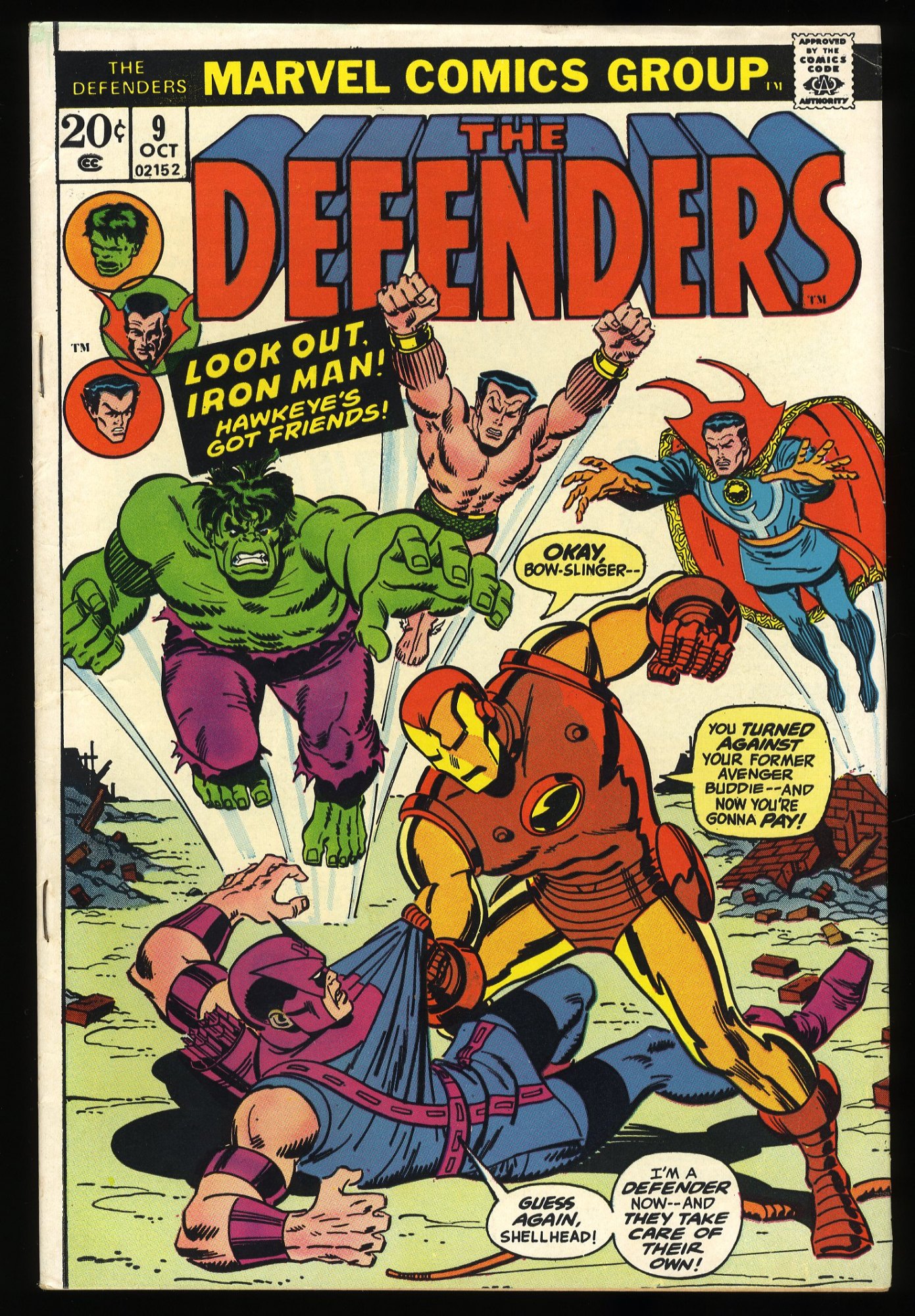 Defenders #9 VF- 7.5 Avengers Crossover! Dr. Strange! Black Panther!