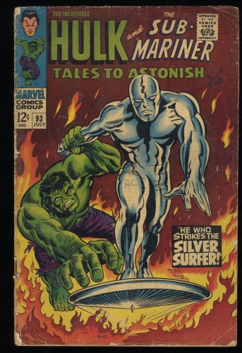 Tales To Astonish #93 GD/VG 3.0 Silver Surfer Vs Incredible Hulk!
