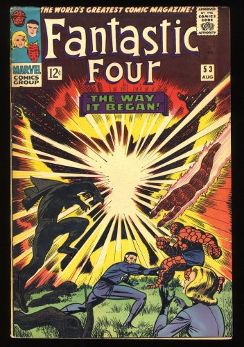 Fantastic Four #53 FN+ 6.5 2nd Appearance Black Panther 1st Klaw