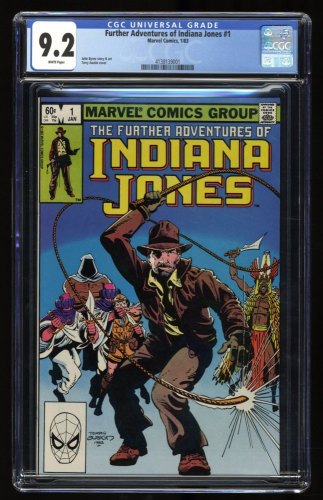 Further Adventures of Indiana Jones #1 CGC NM- 9.2 White Pages