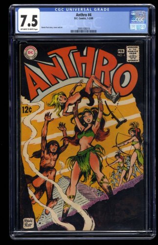 Anthro #4 CGC VF- 7.5 Off White to White Superboy Ad with Neal Adams Art!