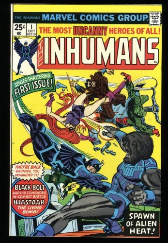 Inhumans (1975) #1 VF/NM 9.0 Blaastar Appearance Gil Kane Cover!