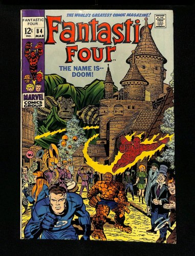 Fantastic Four #84 VF 8.0 Doctor Doom Cover and Appearance!