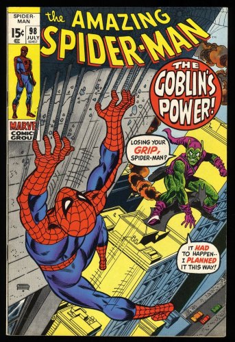 Amazing Spider-Man #98 VF 8.0 Drug Issue! Green Goblin! No CCA!