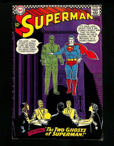 Superman #186 The Two Ghosts of Superman!
