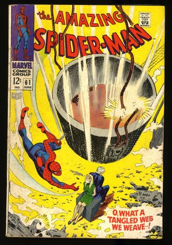 Amazing Spider-Man #61 VG/FN 5.0 1st Gwen Stacy Cover Appearance!