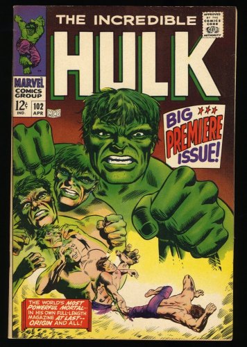 Incredible Hulk #102 VF- 7.5 Continued from Tales to Astonish 101!