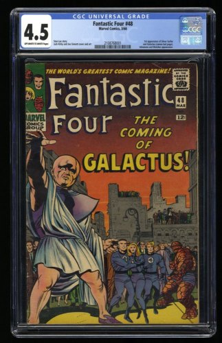 Fantastic Four #48 CGC VG+ 4.5 1st Full Galactus! Silver Surfer!