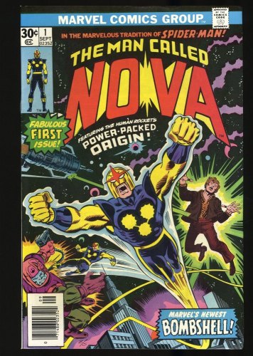 Nova #1 NM 9.4 Origin 1st Appearance Richard Ryder! Bronze Age Key!
