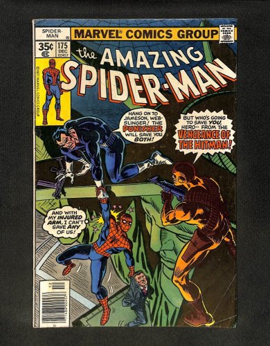 Amazing Spider-Man #175 Punisher! Death of the Hitman!