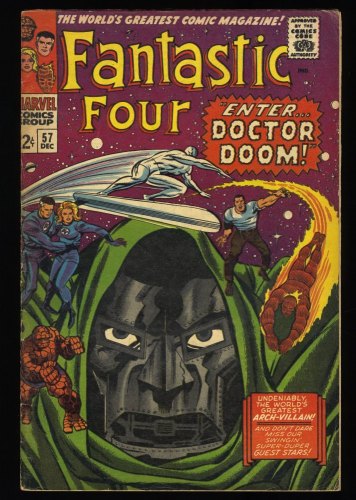 Fantastic Four #57 FN 6.0 Doctor Doom Silver Surfer Appearance