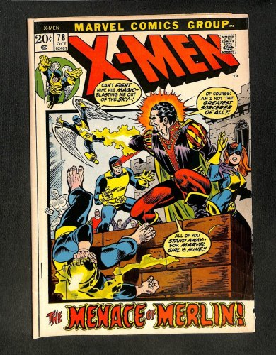 X-Men #78 Merlin Appearance! Gil Kane Cover!
