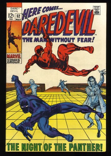 Daredevil #52 VF 8.0 Black Panther Appearance! Barry Smith Cover!