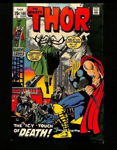 Thor #189 Hela! Volstragg! Sif! Stan Lee Script!