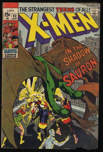 X-Men #60 VG- 3.5 1st Appearance of Sauron! Neal Adams Art!!
