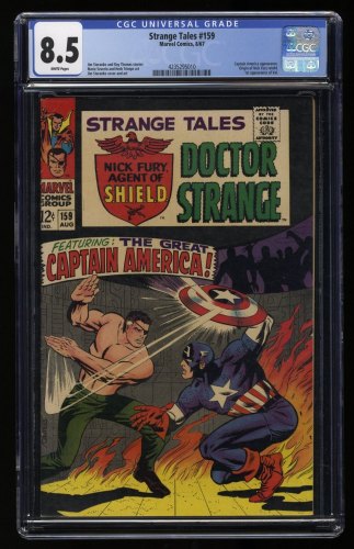 Strange Tales #159 CGC VF+ 8.5 White Pages 1st Appearance Contessa Valentina!