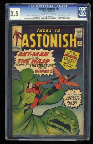 Tales To Astonish #44 CGC VG- 3.5 1st Wasp! Jack Kirby/Don Heck Cover!