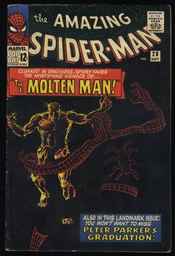 Amazing Spider-Man #28 FN 6.0 1st Appearance Molten Man!!!