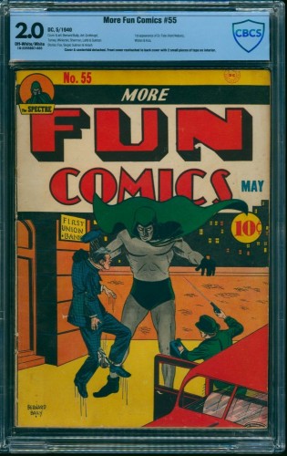 Cover Scan: More Fun Comics #55 CBCS GD 2.0 Off White to White - Item ID #27743