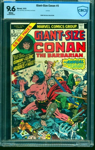 Giant-Size Conan #5 CBCS NM+ 9.6 White Pages